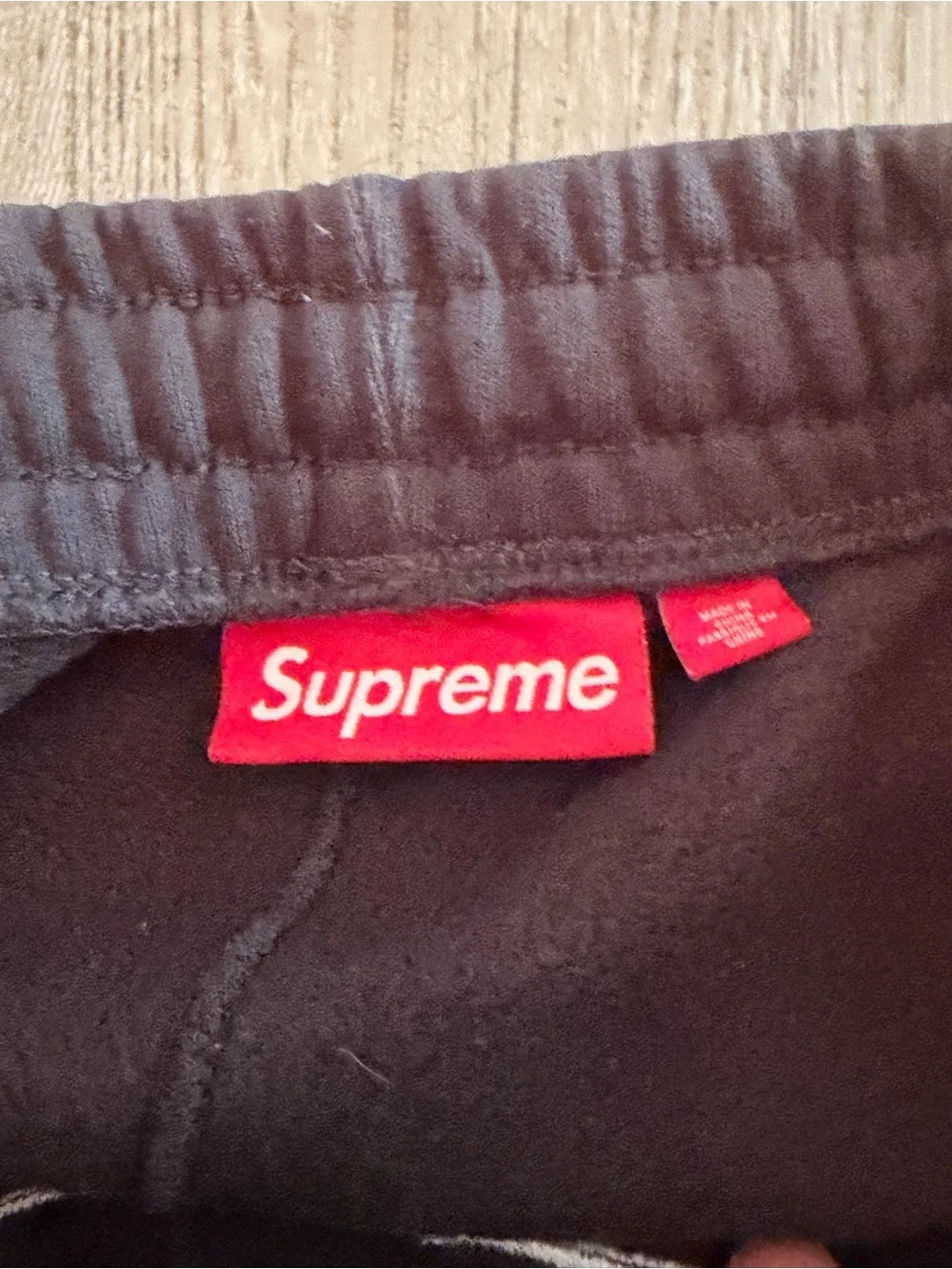 grey Supreme Sweatpants SS24